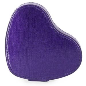 New with Tags - Stella and Max Heart Shaped Compact Jewelry Box in Purple